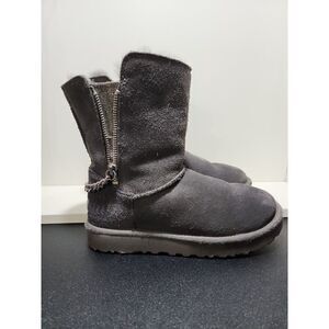 UGG Australia Classic Short Sparkle Zip Boots Size 5